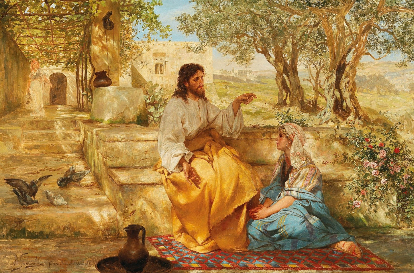 Christ at the home of Martha and Mary