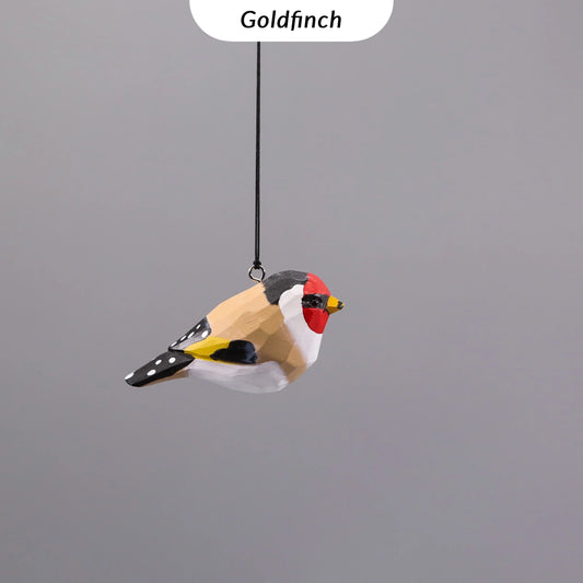 Set of 4 European Bird Ornaments