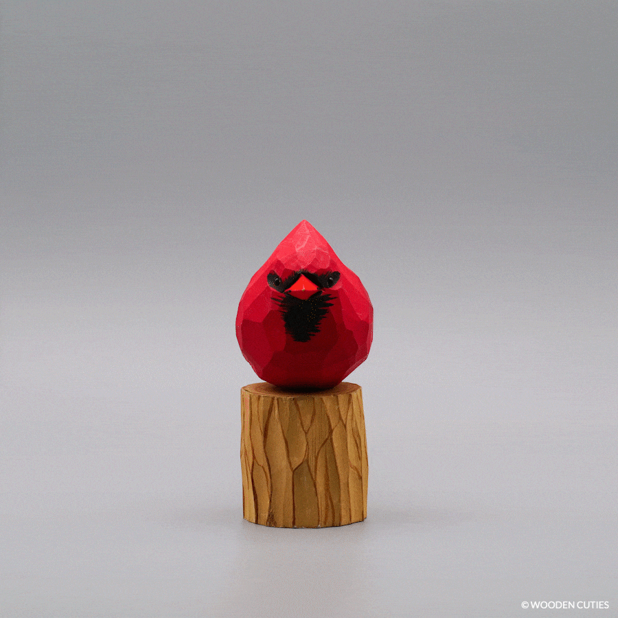 Male Cardinal #14 + Stand