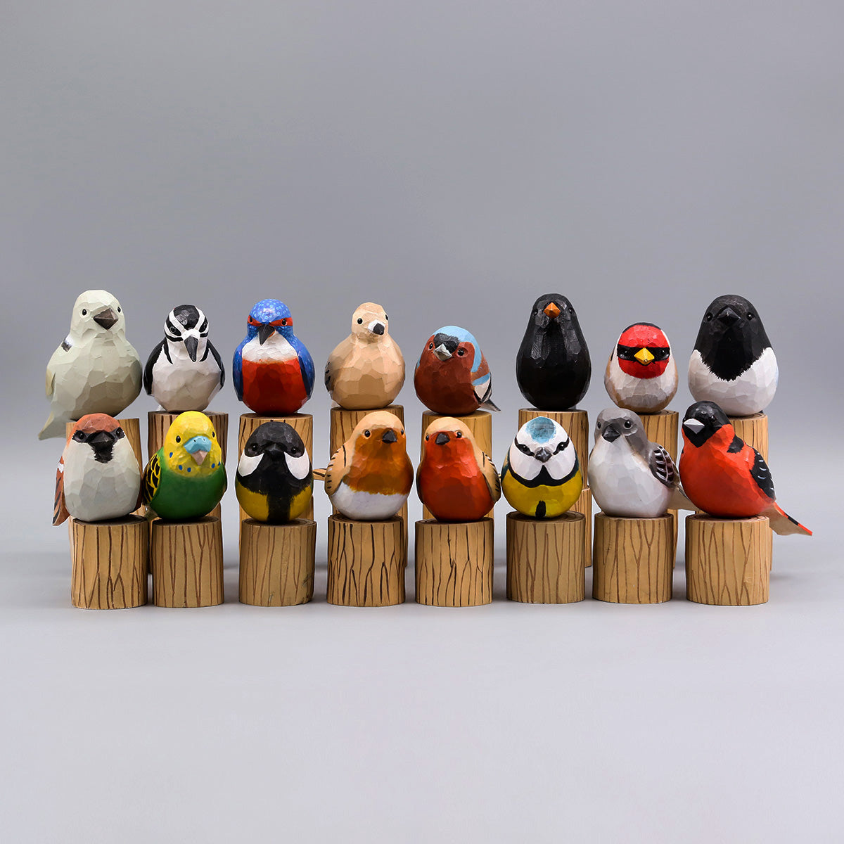 Set of 16 Birds