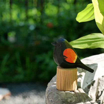 Red-Winged Blackbird #25 + Stand