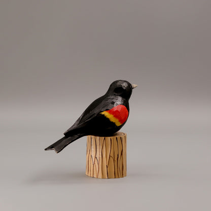 Red-Winged Blackbird + Stand