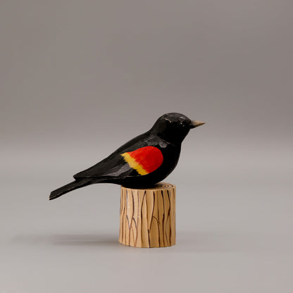 Red-Winged Blackbird + Stand