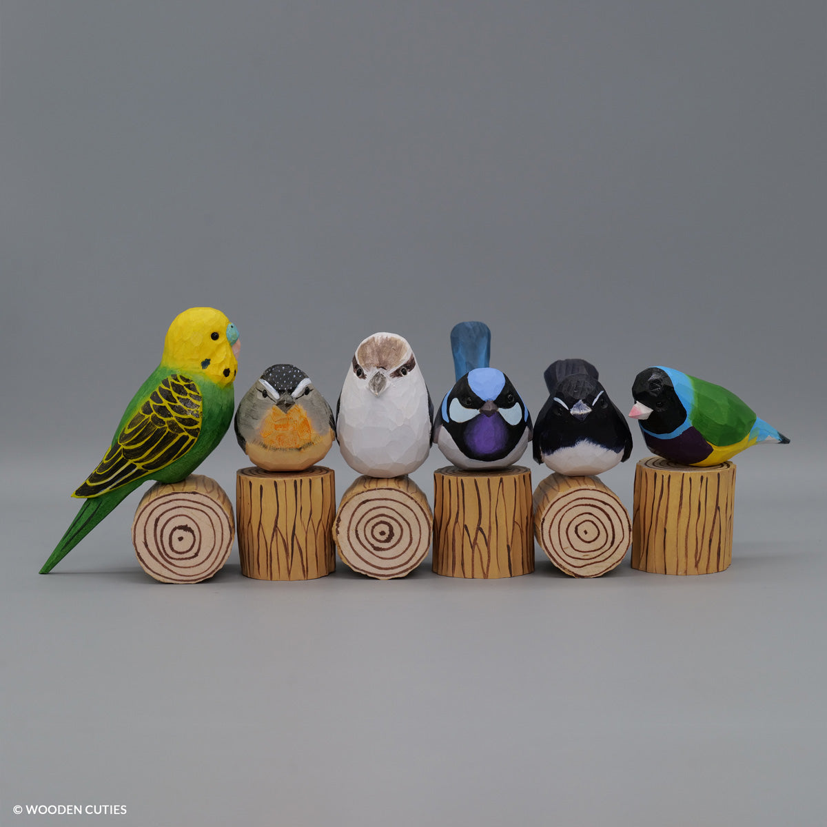 Set of 6 Birds + 6 Stands