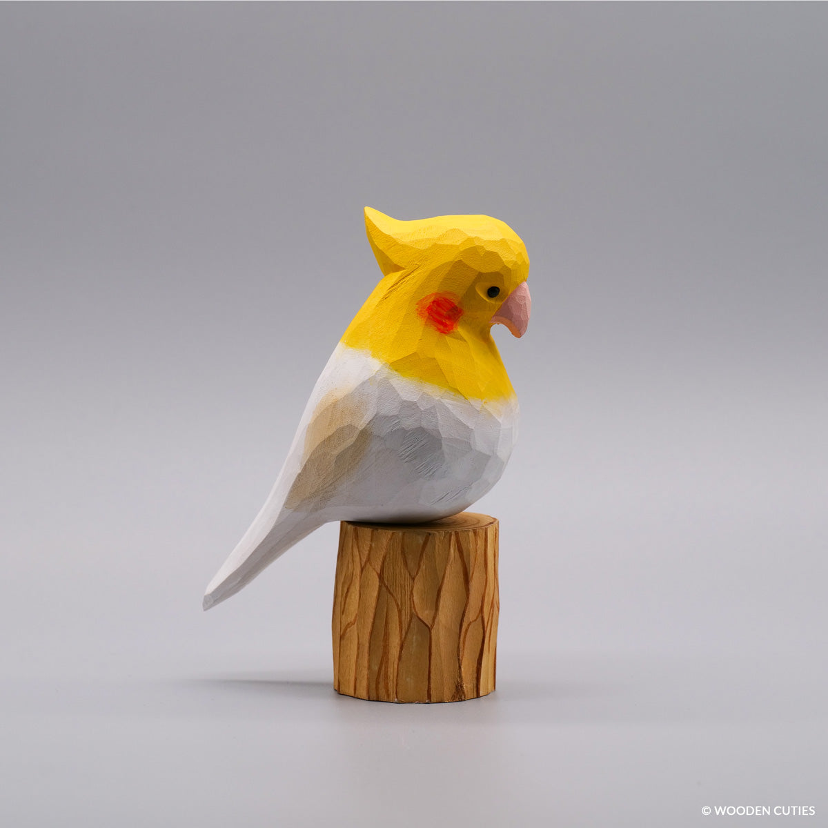 White Cockatiel + Stand