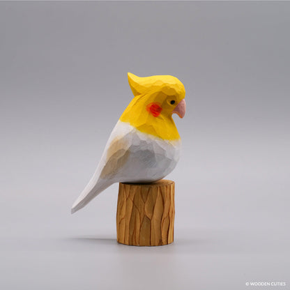 White Cockatiel + Stand