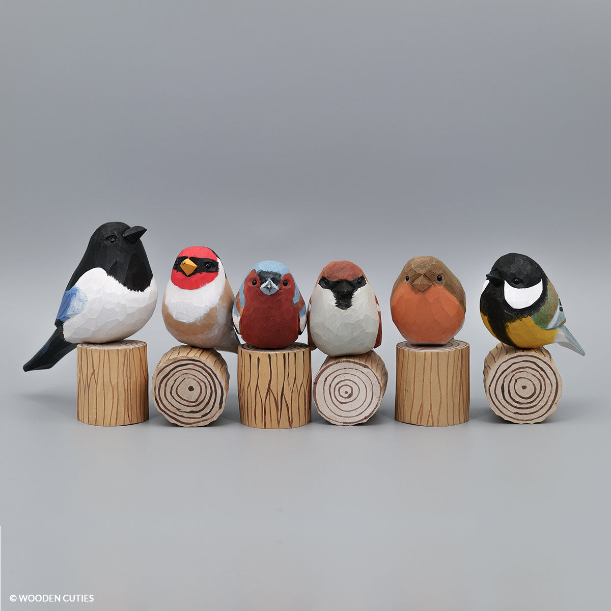 Set of 6 Birds + 6 Stands