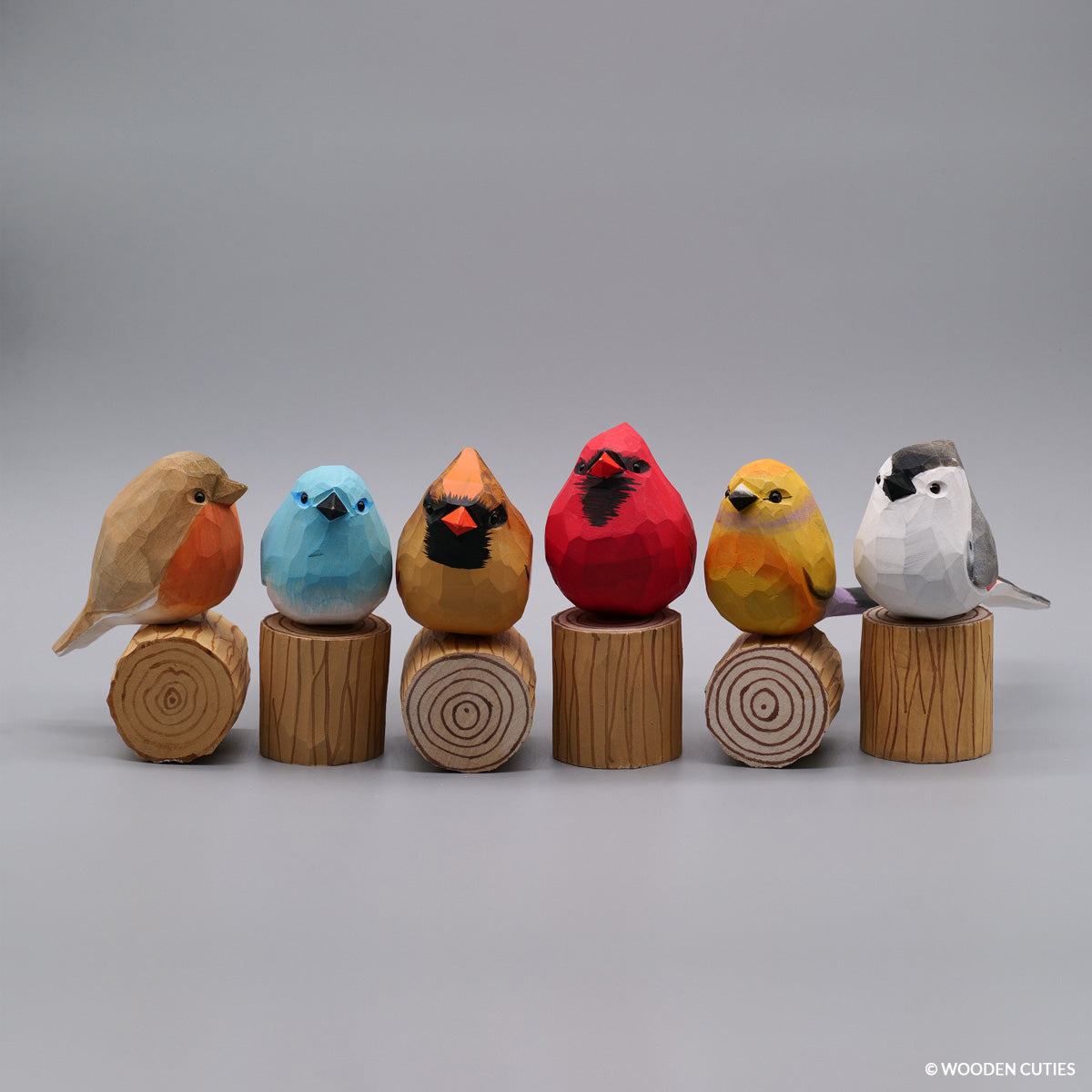 Set of 6 Birds + 6 Stands